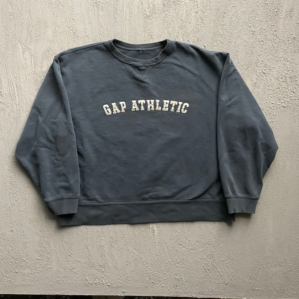 Vintage Gap Athletic Crewneck Sweatshirt Mens XL Blue 90s